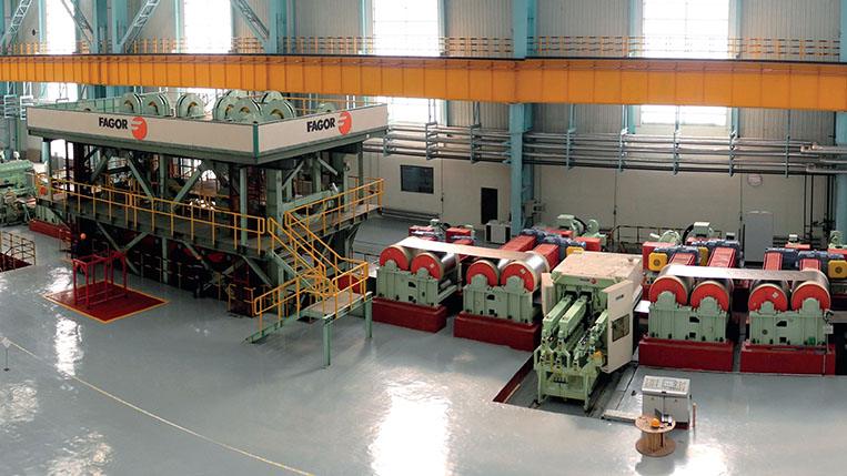 Rolling mills and castings Tension levelling lines